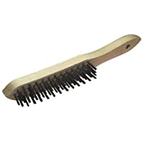 Wolfcraft 2722000 - Cepillo metálico de mano- acero- 4 filas- mango de madera 280 mm